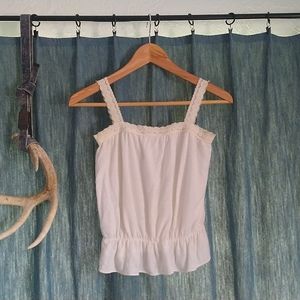 Frilly Lace & Ruffle Tank